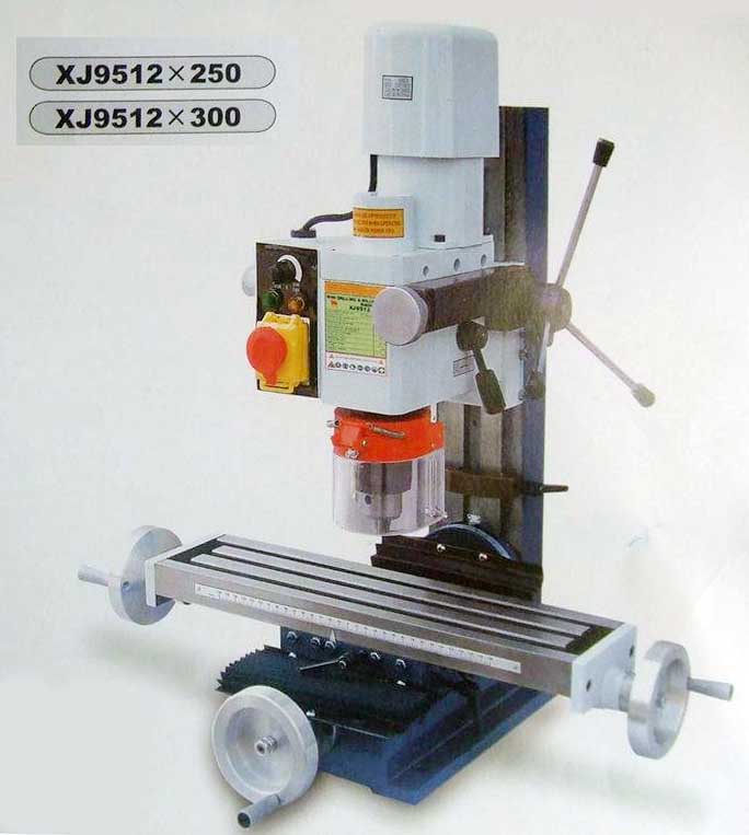 Загальний вигляд свердлильно-фрезерного верстата XJ9512 XJ9512 Загальний вигляд свердлильно-фрезерного верстата